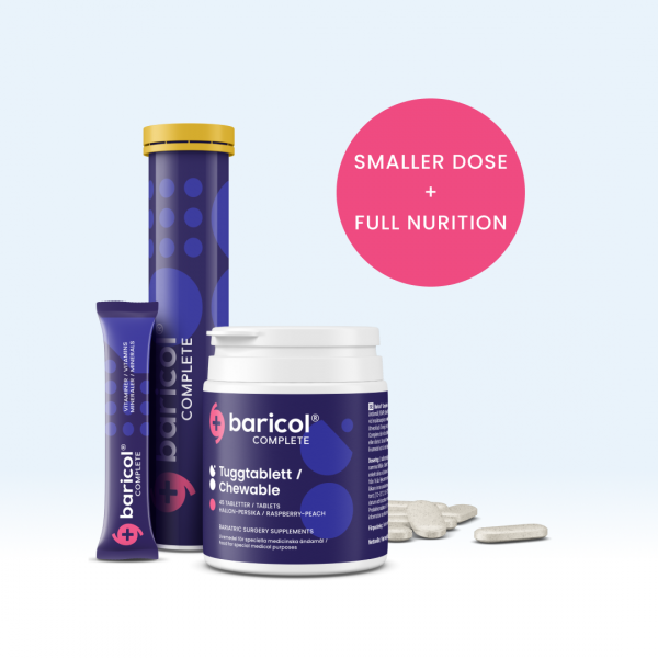 Baricol complete vitamin products in purple/blue color